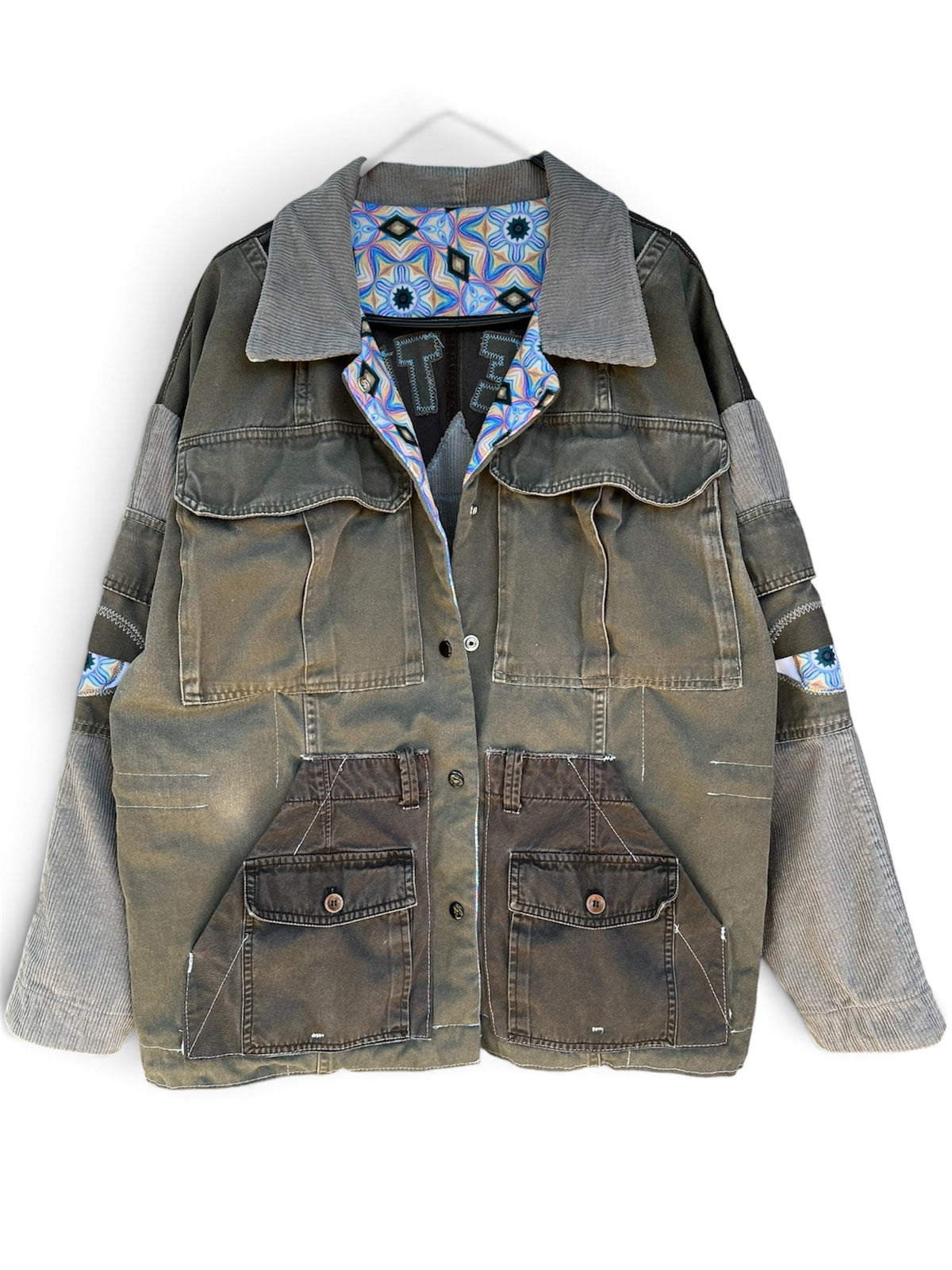 ‘BE THE PORTAL’ 64 TETRAHEDRON COLLARD JACKET - SIZE XL