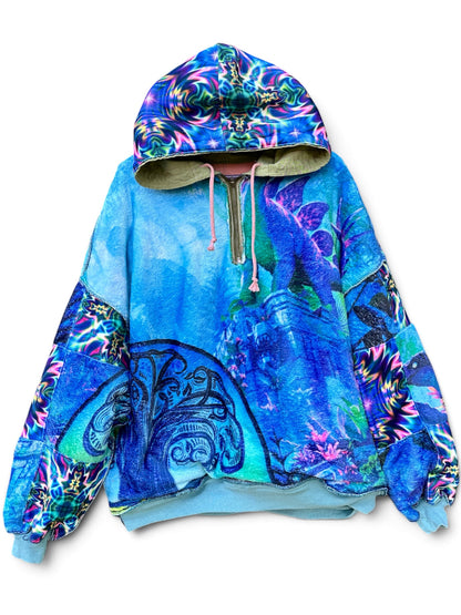 BUTTERFLY REVERSIBLE HOODIE JACKET - SIZE XL