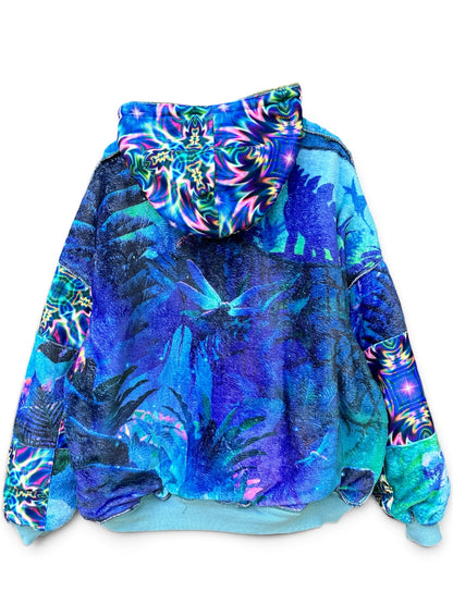 BUTTERFLY REVERSIBLE HOODIE JACKET - SIZE XL
